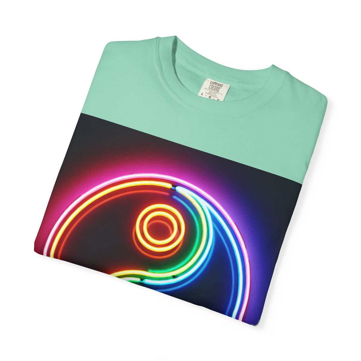 Yin Yang Neon T-Shirt - Colorful Garment-Dyed Tee