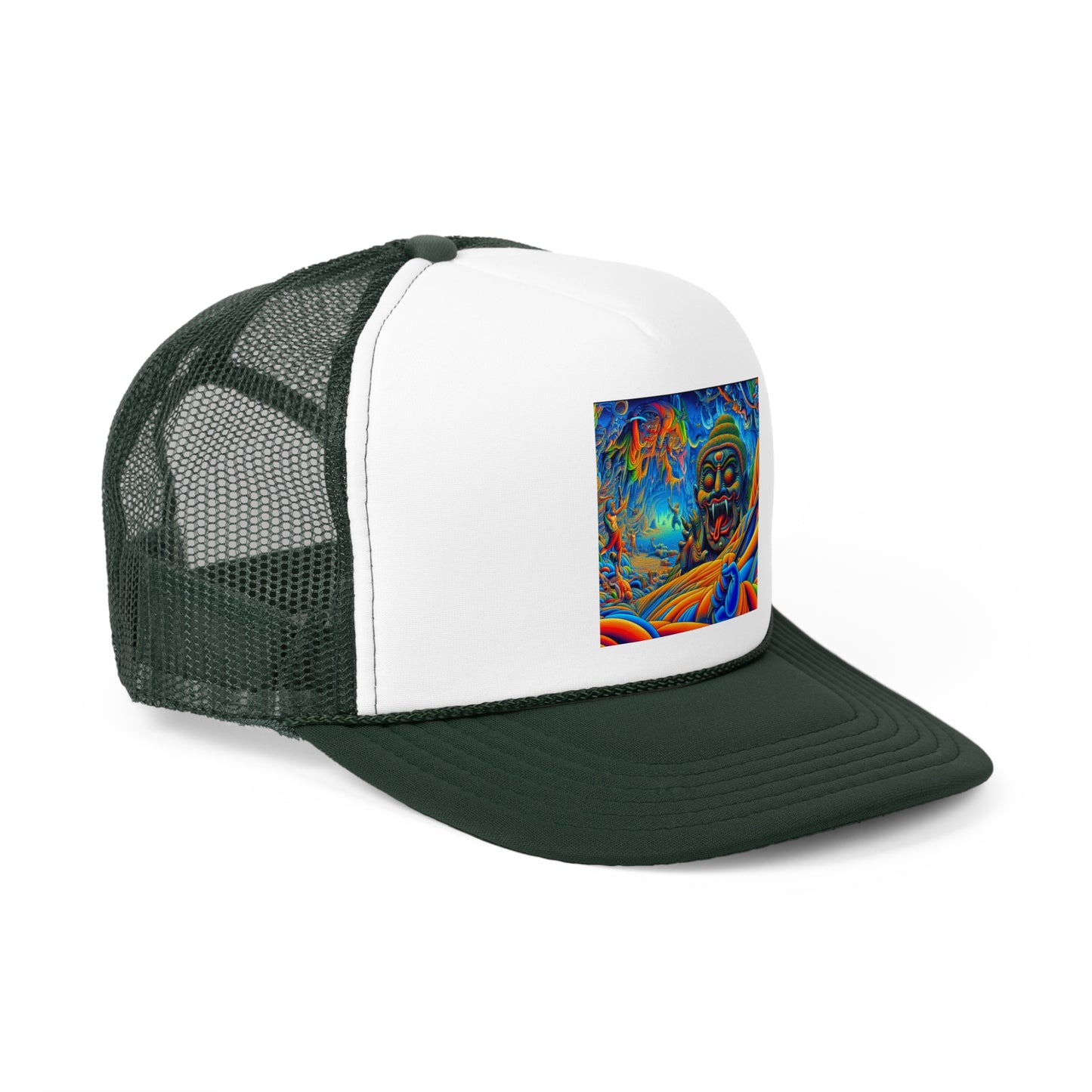 Vibrant Art Trucker Cap, Adjustable Snapback Hat, Fun Outdoor Accessory, Unique Gift for Art Lovers, Festival Headwear, Cool Casual Style