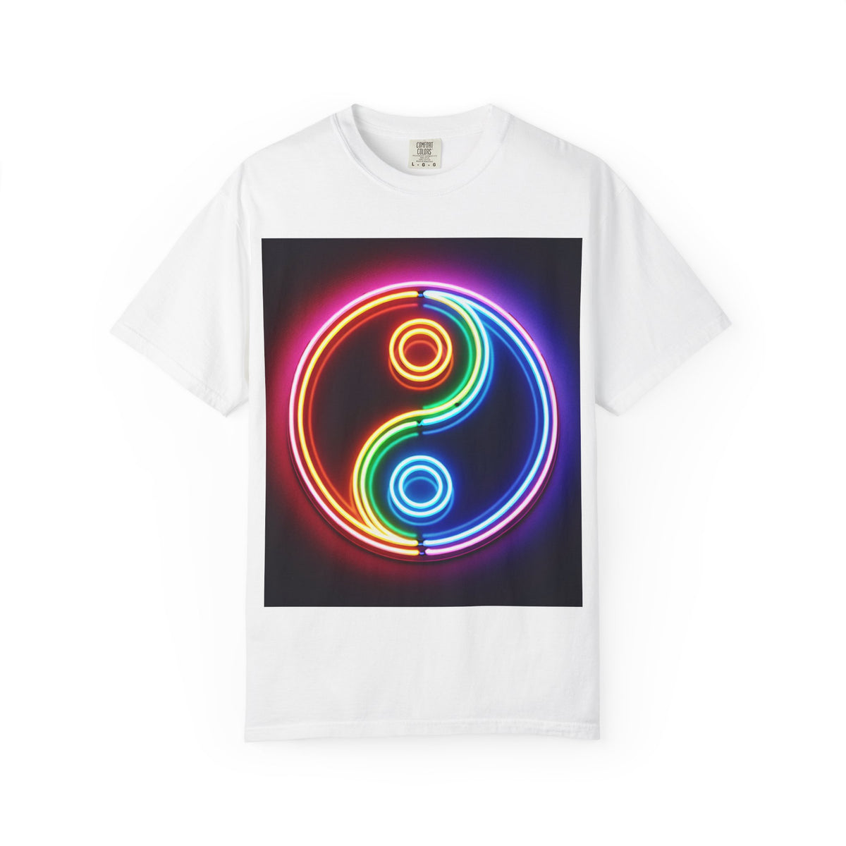 Yin Yang Neon T-Shirt - Colorful Garment-Dyed Tee