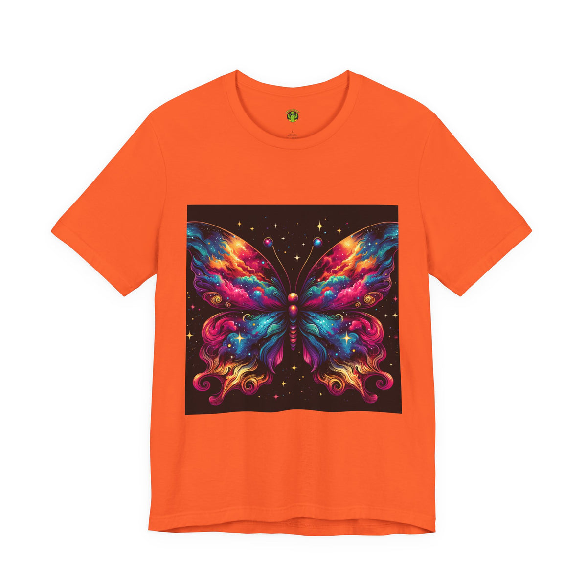 Vibrant Butterfly Art Tee | Colorful Graphic Top, Butterfly Lover
