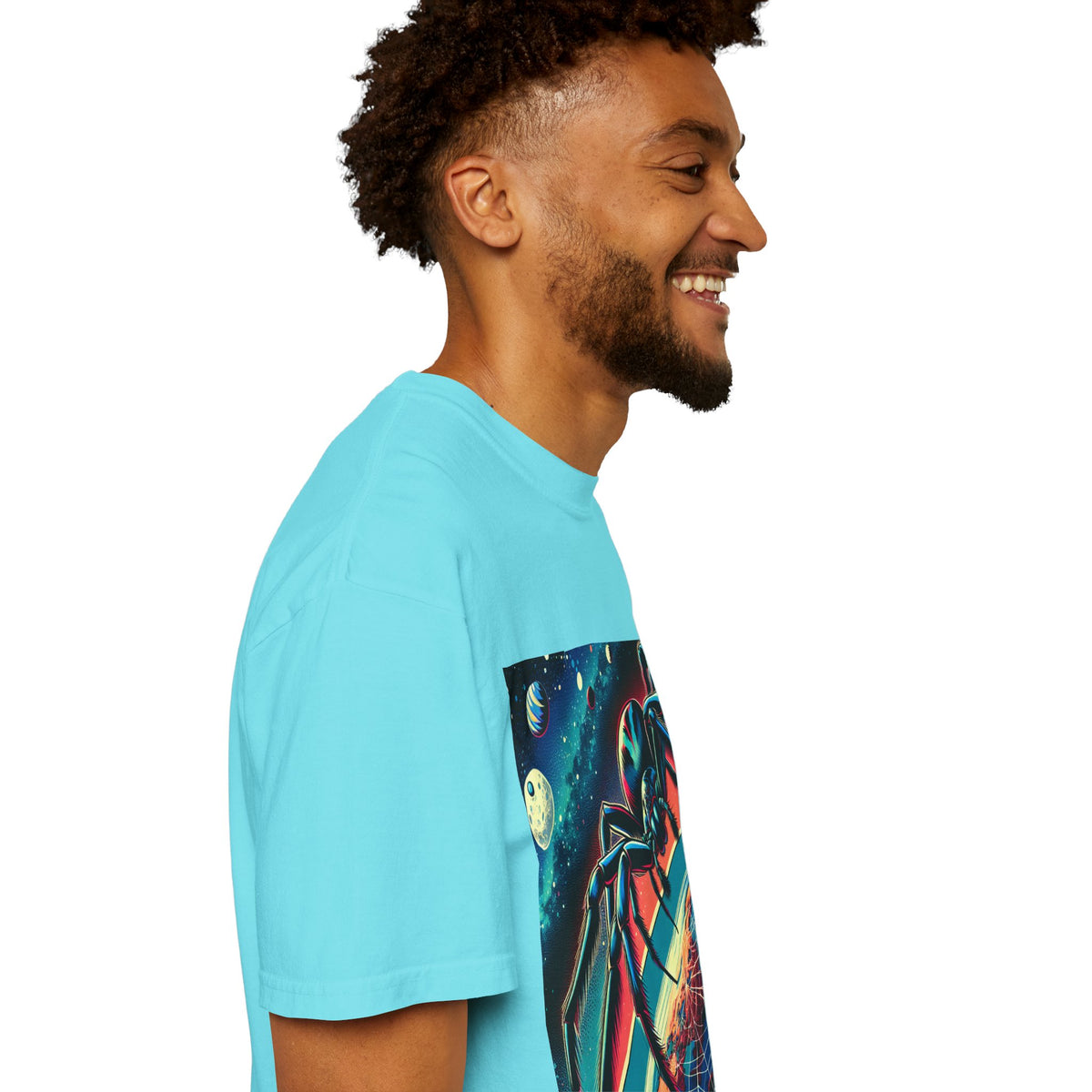 Cosmic Spider Graphic T-Shirt - Unisex Garment-Dyed Tee