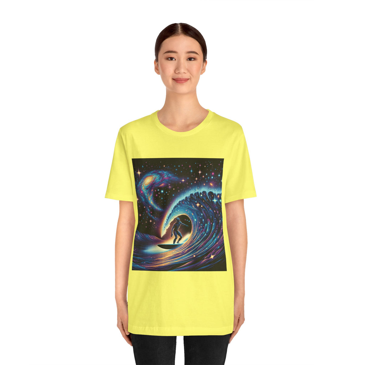 Cosmic Wave Tee Graphic Tee, Galaxy Art T-Shirt