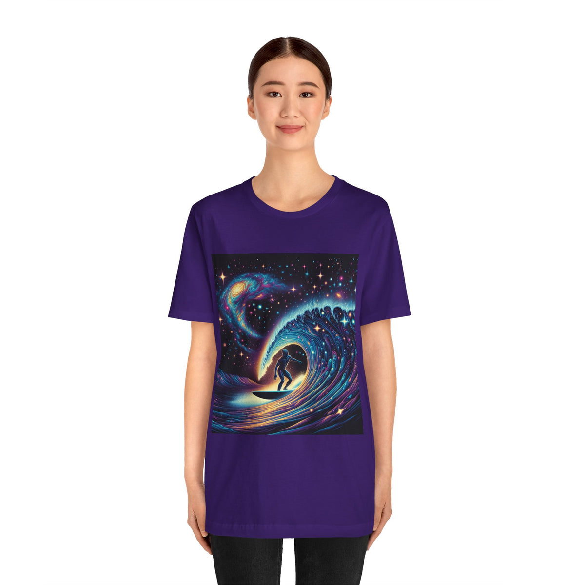 Cosmic Wave Tee Graphic Tee, Galaxy Art T-Shirt