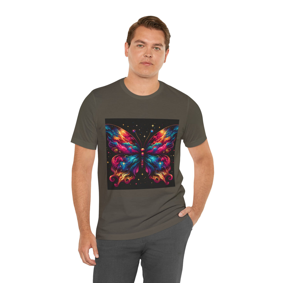 Vibrant Butterfly Art Tee | Colorful Graphic Top, Butterfly Lover