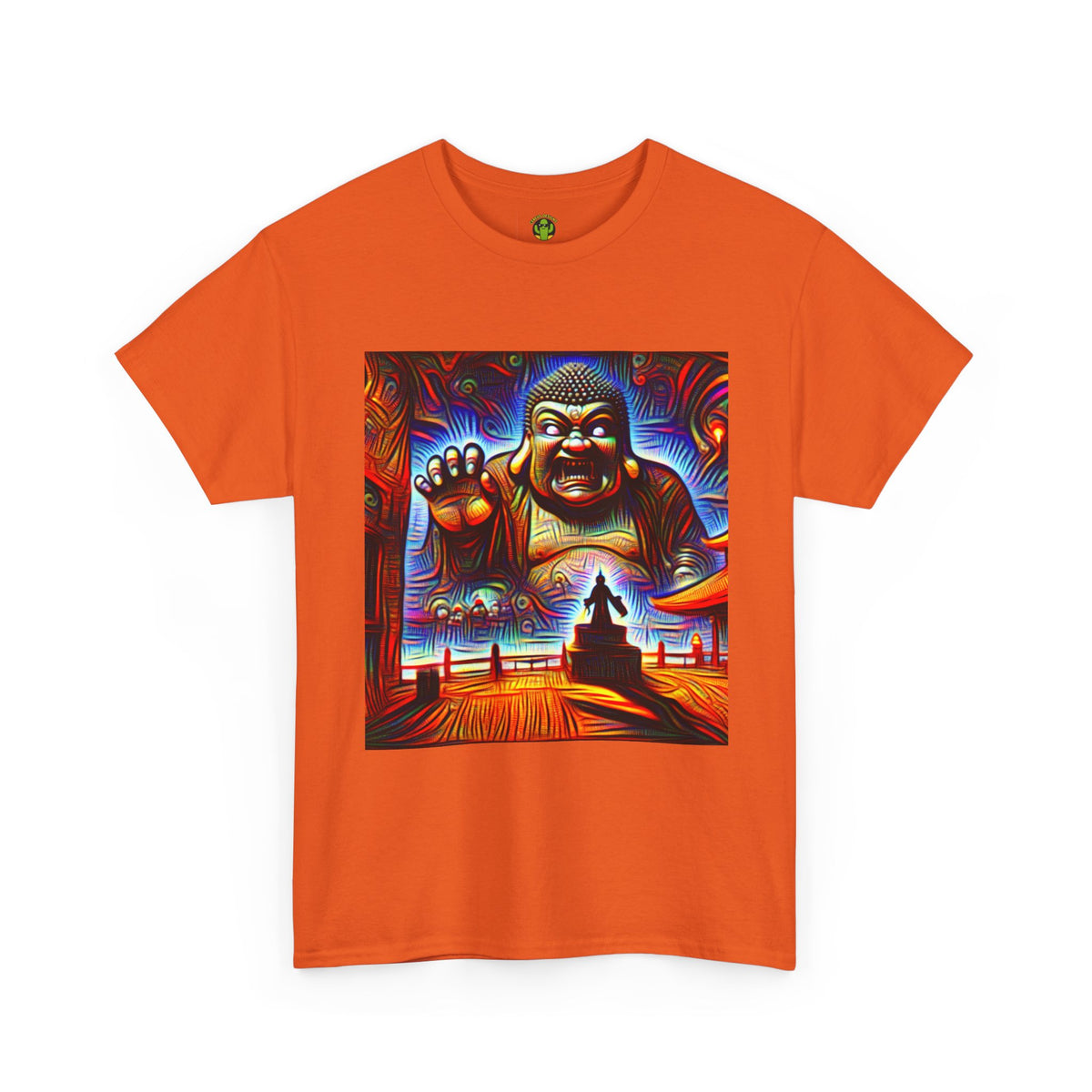 Colorful Buddha Tee, Spiritual T-Shirt, Mindfulness, Graphic Cotton