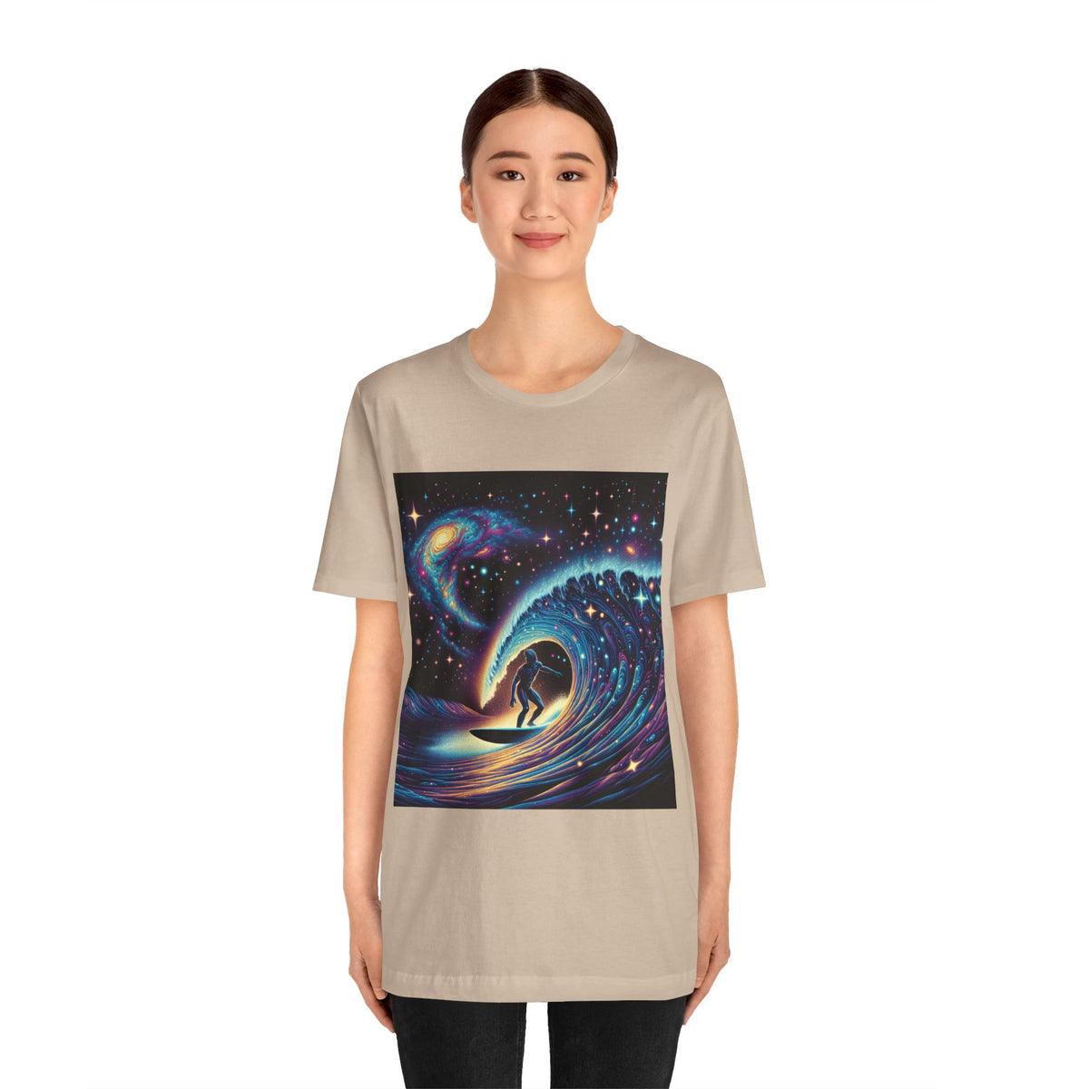 Cosmic Wave Tee Graphic Tee, Galaxy Art T-Shirt