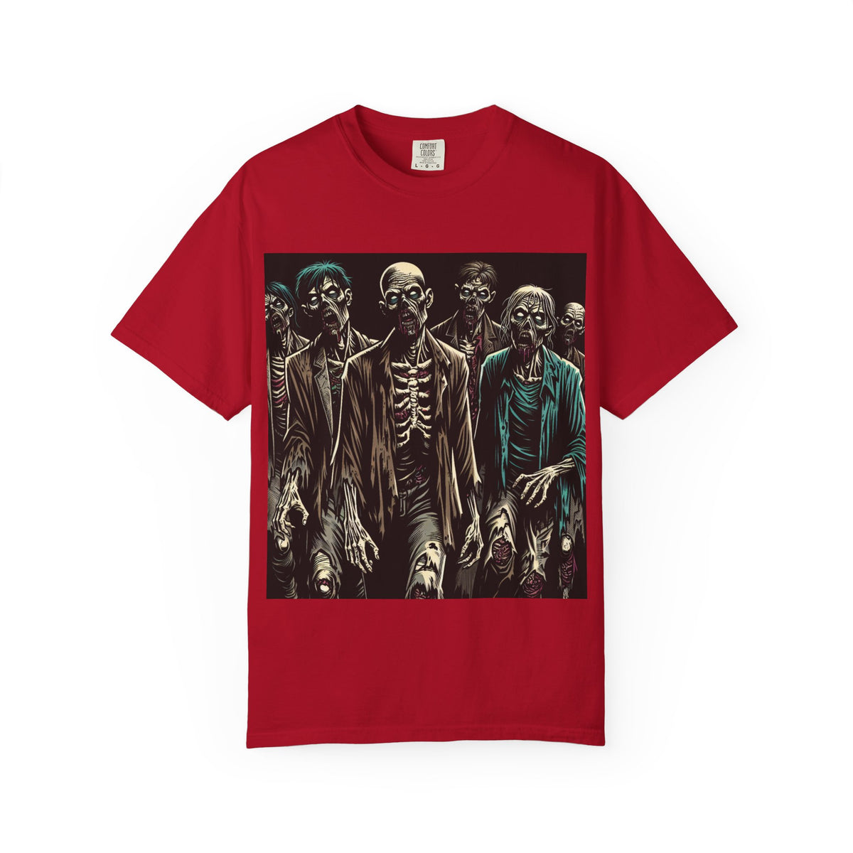 Zombie-Themed Garment-Dyed T-Shirt