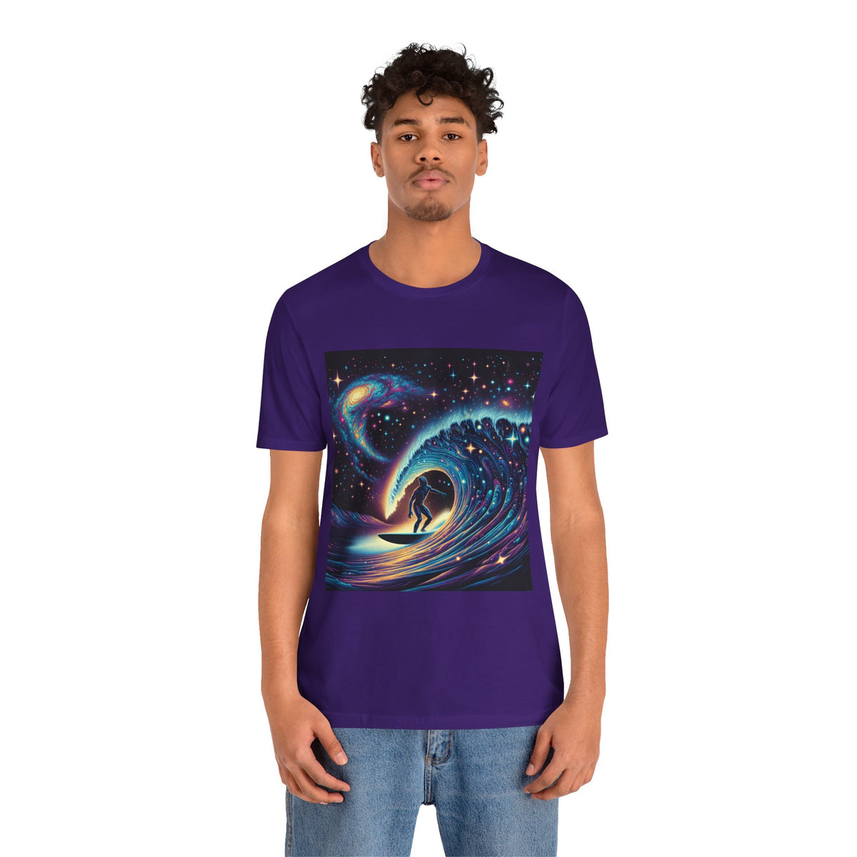 Cosmic Wave Tee Graphic Tee, Galaxy Art T-Shirt