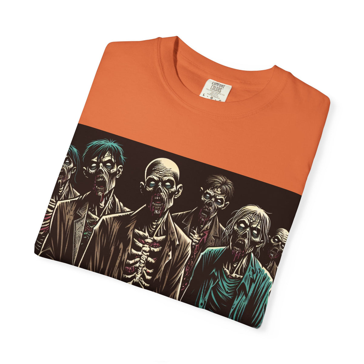 Zombie-Themed Garment-Dyed T-Shirt