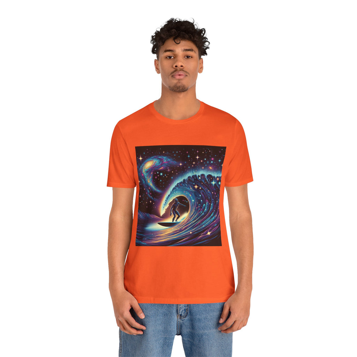 Cosmic Wave Tee Graphic Tee, Galaxy Art T-Shirt