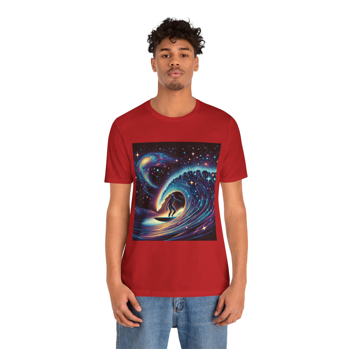 Cosmic Wave Tee Graphic Tee, Galaxy Art T-Shirt
