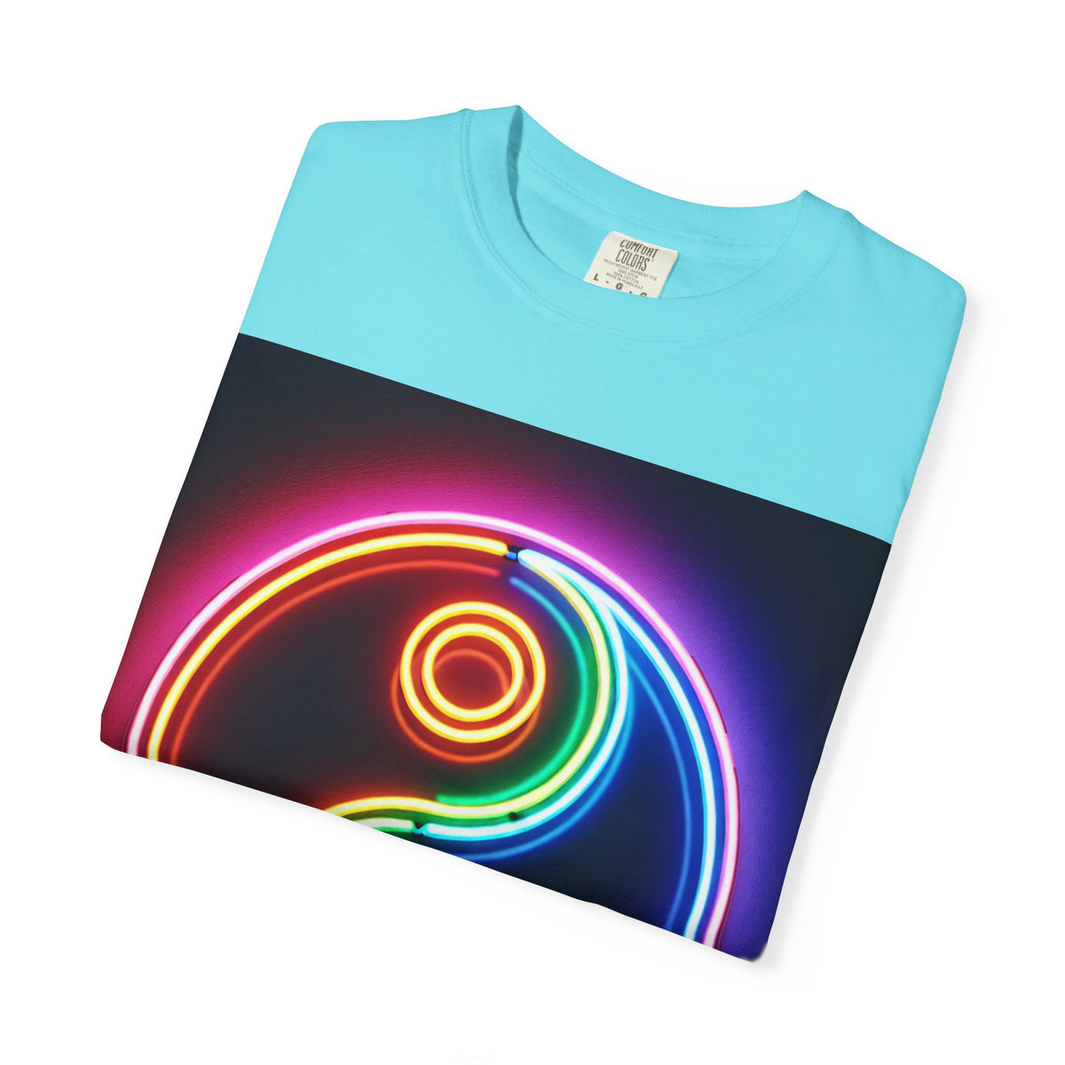 Yin Yang Neon T-Shirt - Colorful Garment-Dyed Tee