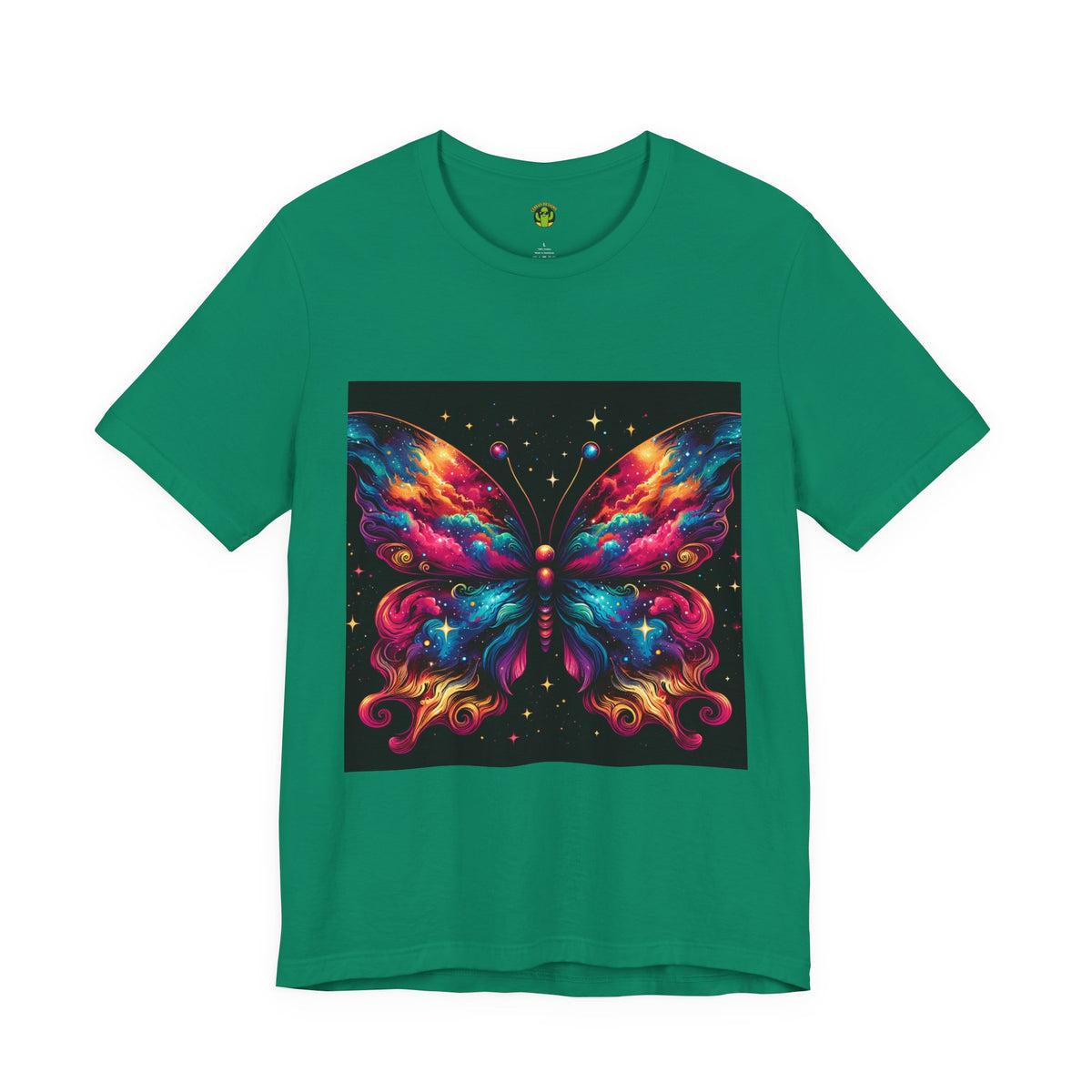 Vibrant Butterfly Art Tee | Colorful Graphic Top, Butterfly Lover