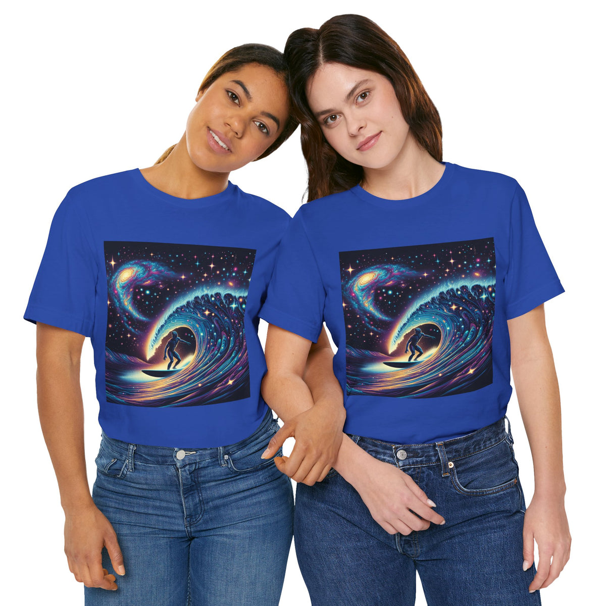 Cosmic Wave Tee Graphic Tee, Galaxy Art T-Shirt