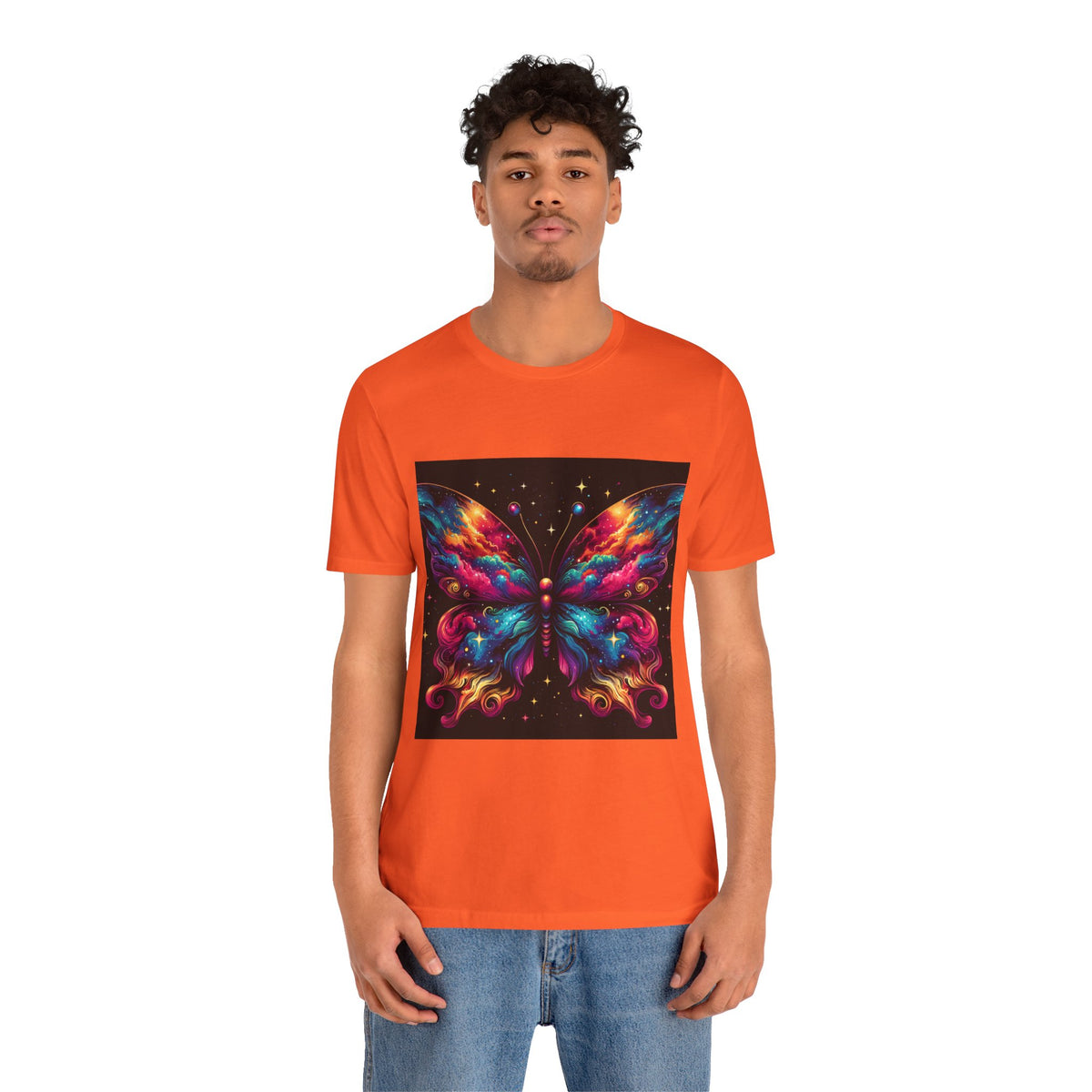 Vibrant Butterfly Art Tee | Colorful Graphic Top, Butterfly Lover