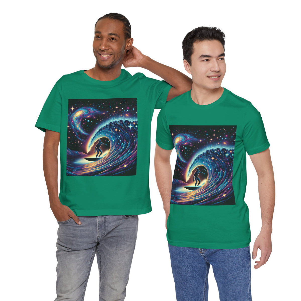 Cosmic Wave Tee Graphic Tee, Galaxy Art T-Shirt