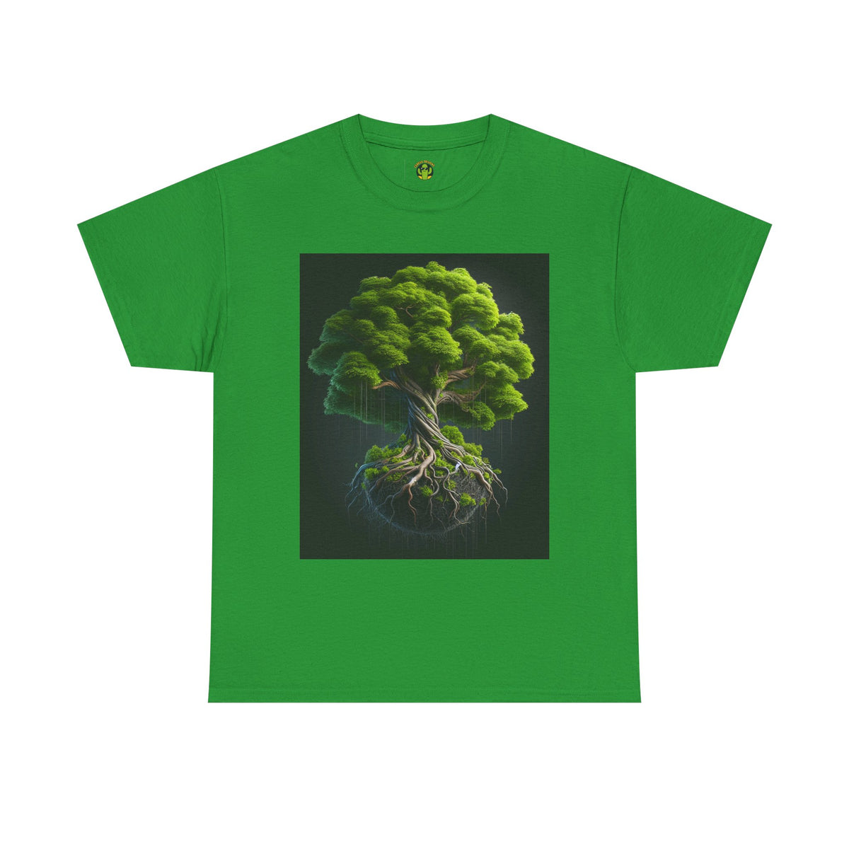 Eco-Friendly Unisex Heavy Cotton Tee - Tree of Life Design