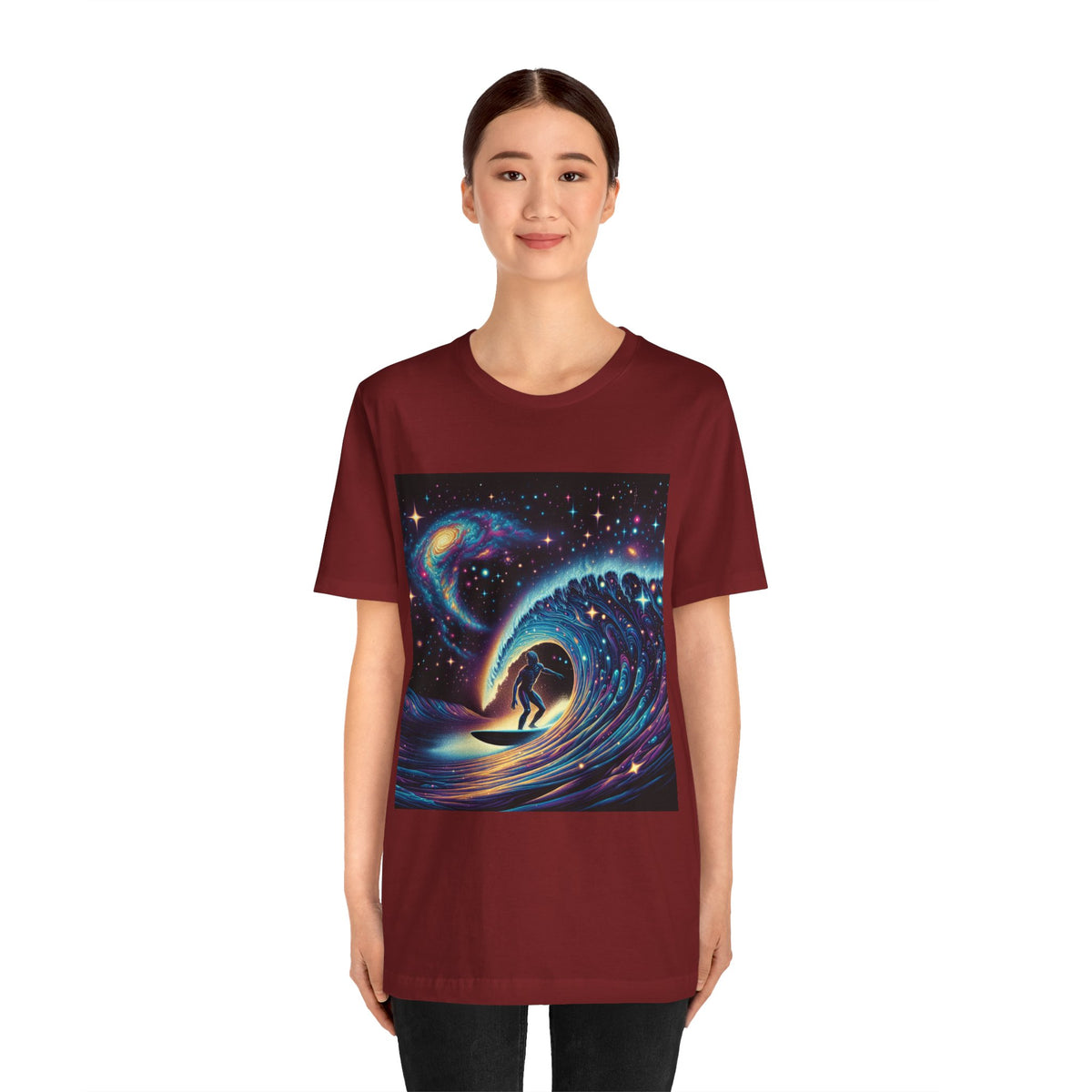 Cosmic Wave Tee Graphic Tee, Galaxy Art T-Shirt