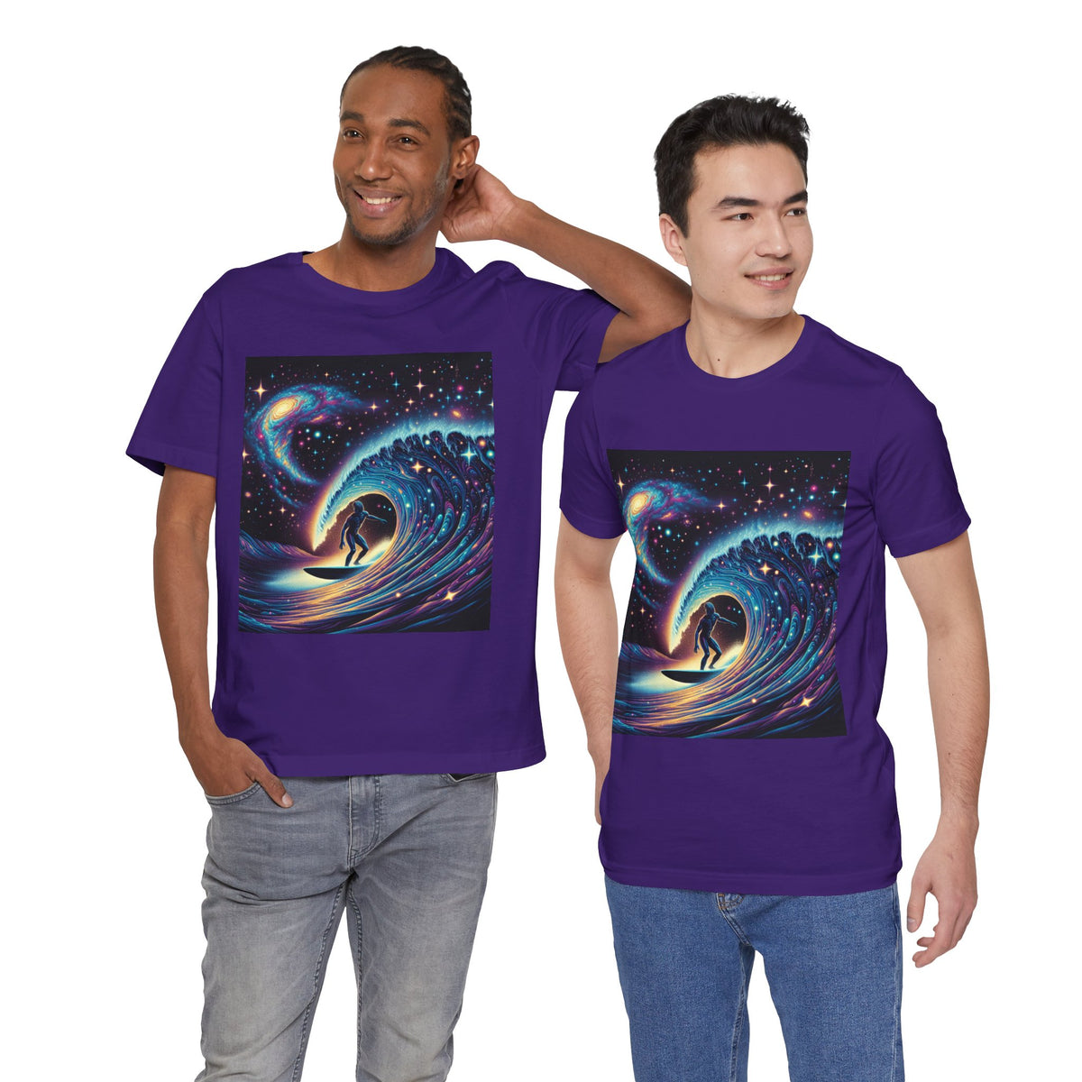 Cosmic Wave Tee Graphic Tee, Galaxy Art T-Shirt