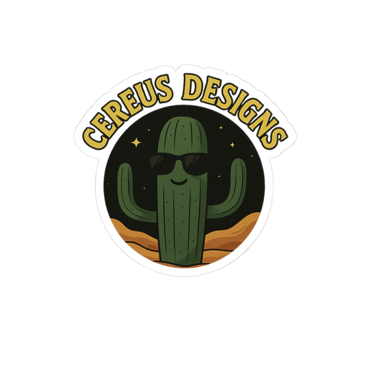 Cereus Designs Kiss-Cut Cactus Stickers | Fun Decorative Vinyl Decals for Laptops, Water Bottles, Journals, Gifts, and Home Decor