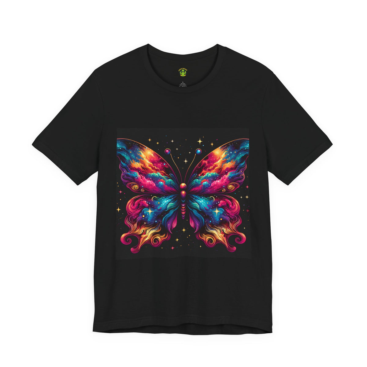 Vibrant Butterfly Art Tee | Colorful Graphic Top, Butterfly Lover