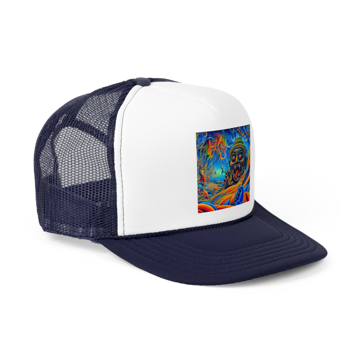 Vibrant Art Trucker Cap, Adjustable Snapback Hat, Fun Outdoor Accessory, Unique Gift for Art Lovers, Festival Headwear, Cool Casual Style