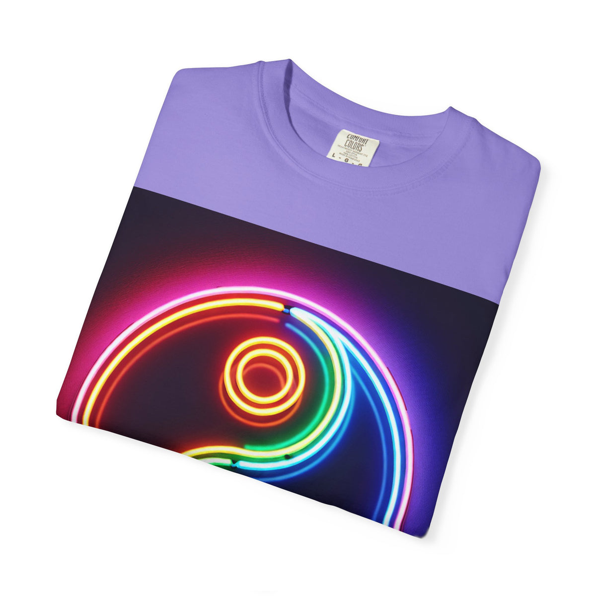 Yin Yang Neon T-Shirt - Colorful Garment-Dyed Tee