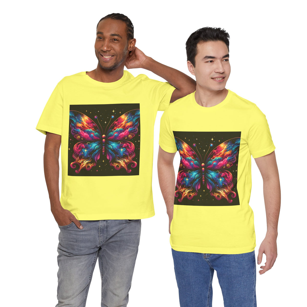 Vibrant Butterfly Art Tee | Colorful Graphic Top, Butterfly Lover