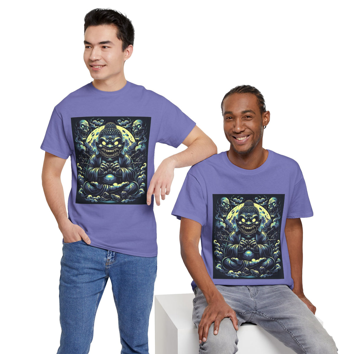 Mystical Buddha Tee, Spiritual Shirt, Meditation Apparel, Graphic T-Shirt, Unique Gift Idea