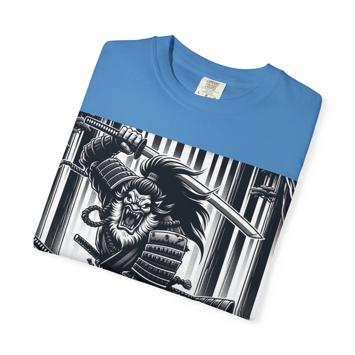 Samurai Graphic T-Shirt - Cotton Tee for Anime Lovers