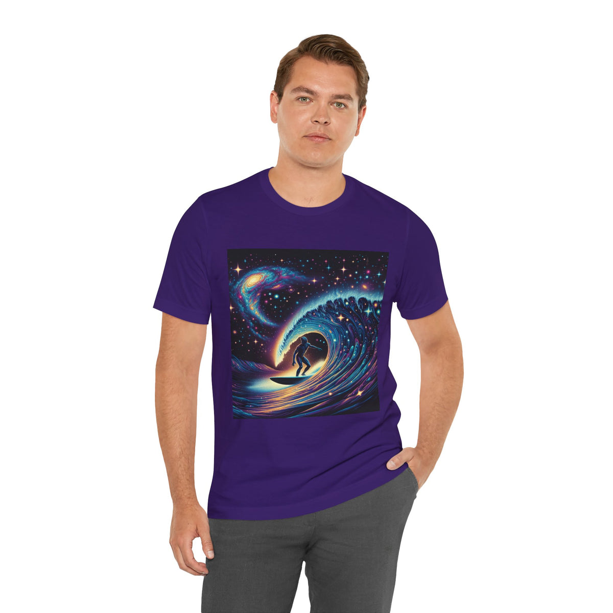 Cosmic Wave Tee Graphic Tee, Galaxy Art T-Shirt