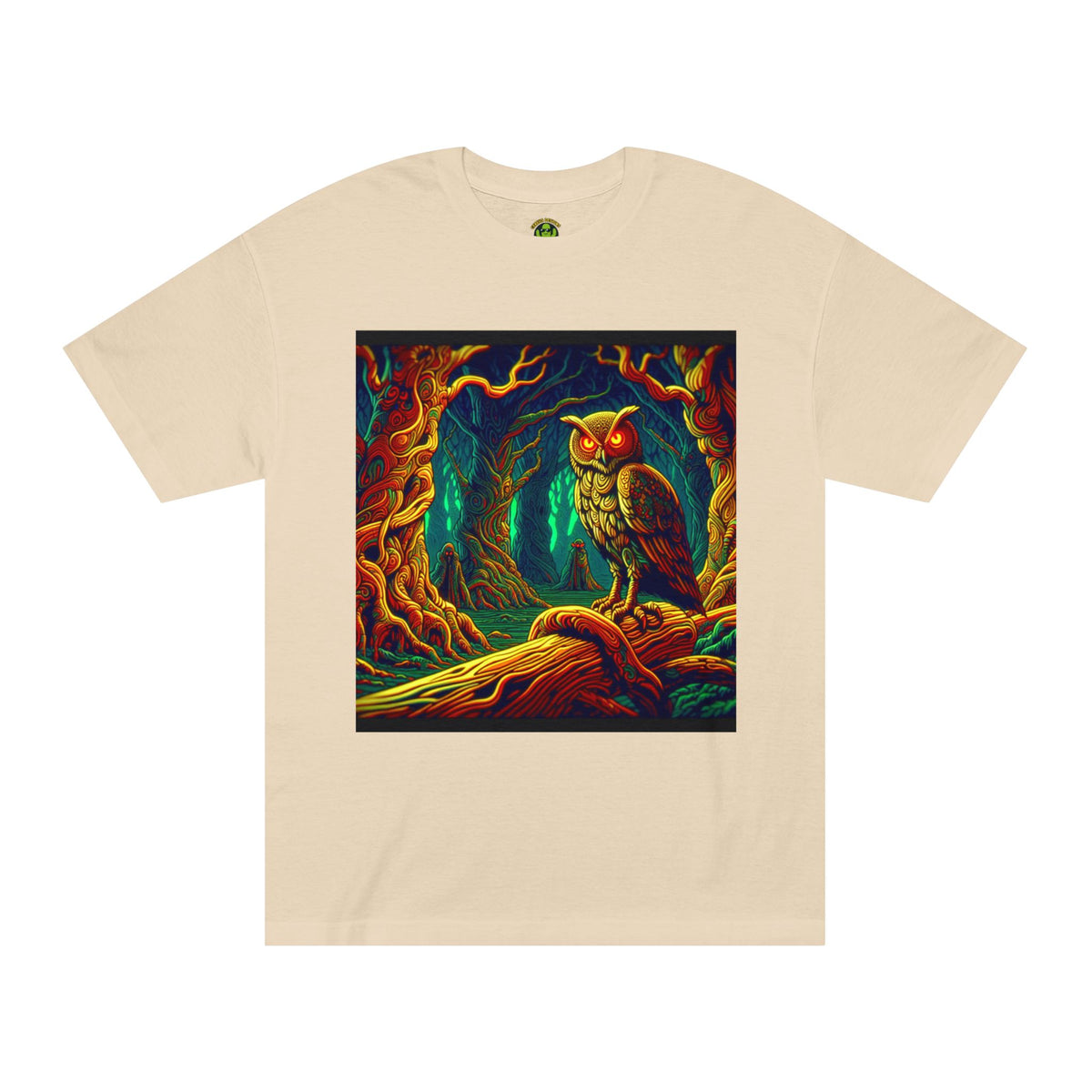 Vibrant Owl Tee - Artful Forest Design
