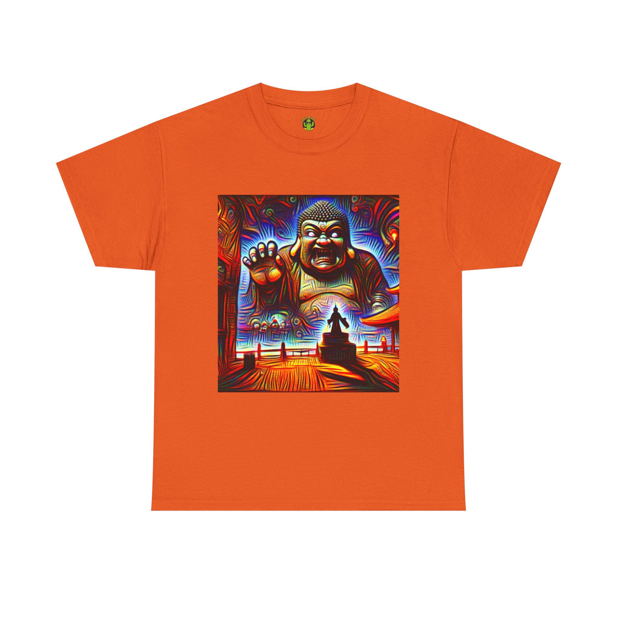 Colorful Buddha Tee, Spiritual T-Shirt, Mindfulness, Graphic Cotton