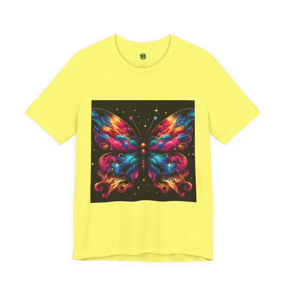 Vibrant Butterfly Art Tee | Colorful Graphic Top, Butterfly Lover