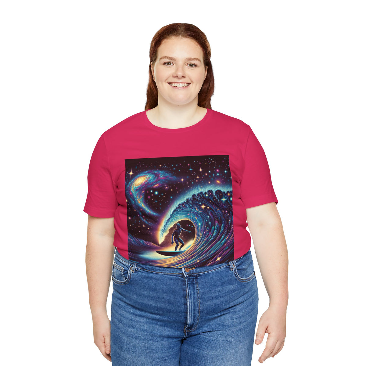Cosmic Wave Tee Graphic Tee, Galaxy Art T-Shirt