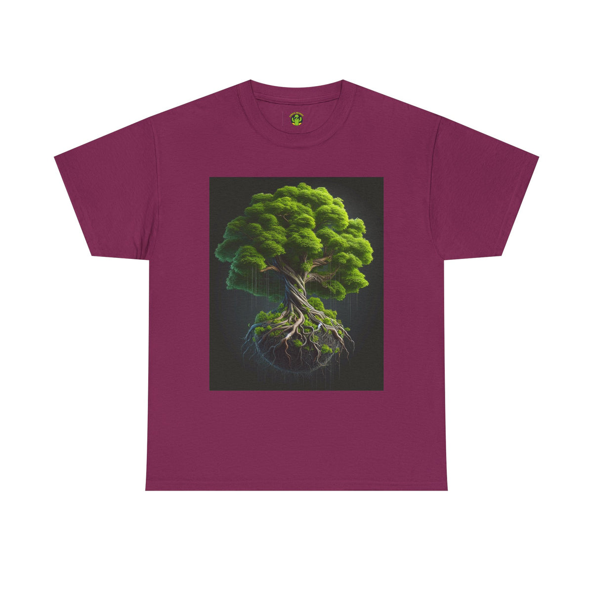 Eco-Friendly Unisex Heavy Cotton Tee - Tree of Life Design