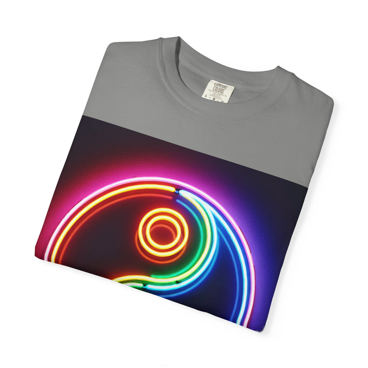 Yin Yang Neon T-Shirt - Colorful Garment-Dyed Tee