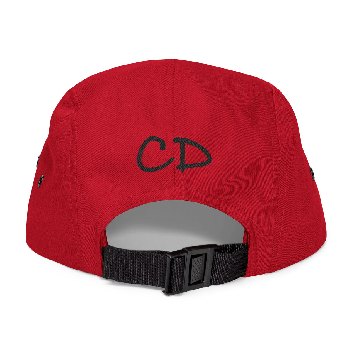 Black and White Cereus Designs Logo Stylish 5 Panel Cap with Unique Embroidery, Trendy Headwear for Every Occasion, Summer Cap, Gift for Him or Her, Fashionable Apparel