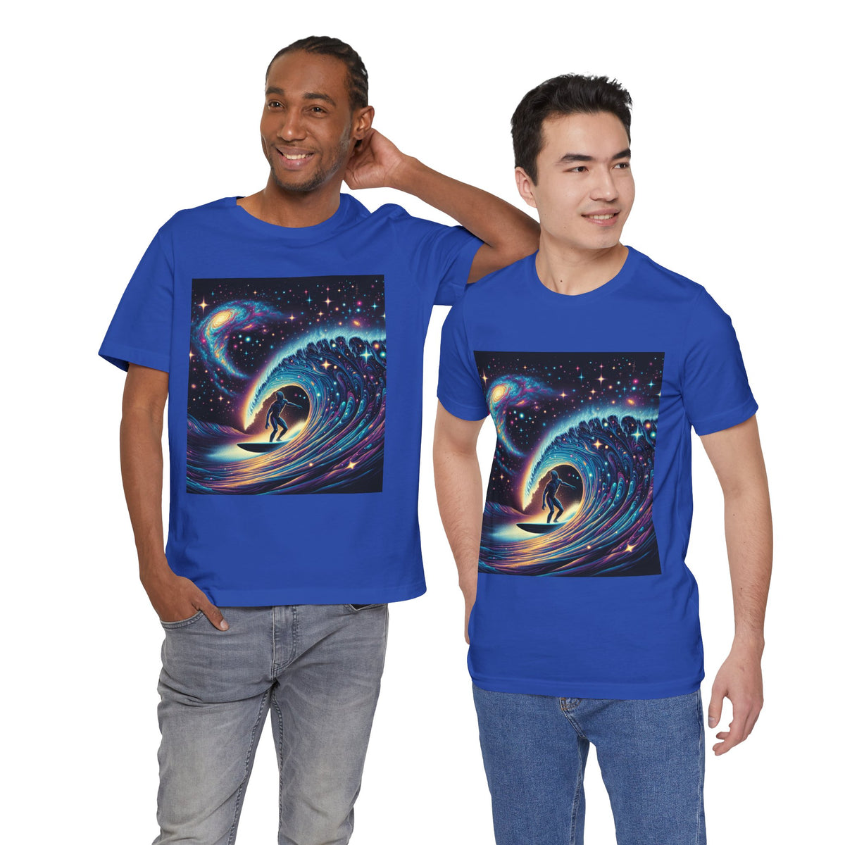 Cosmic Wave Tee Graphic Tee, Galaxy Art T-Shirt