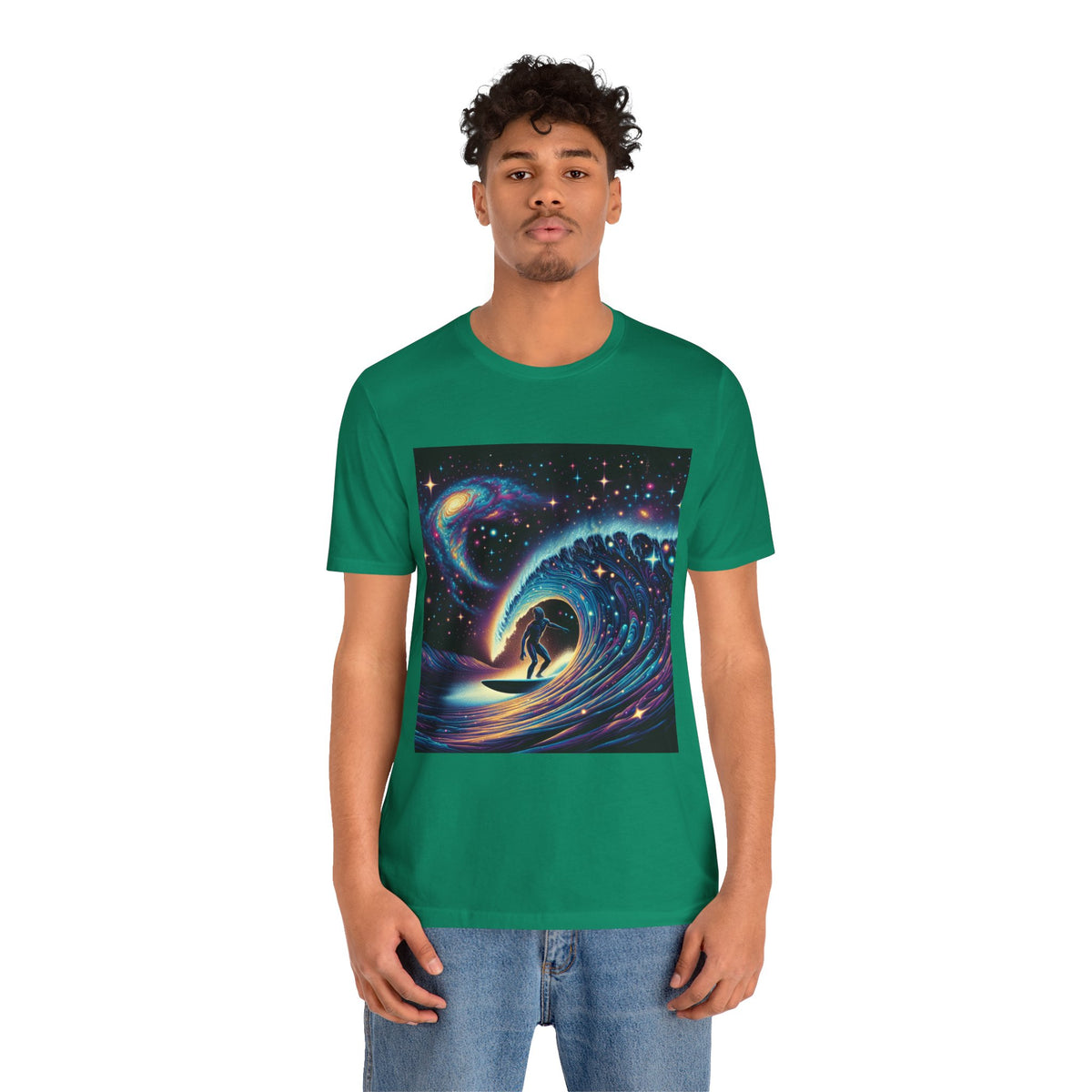 Cosmic Wave Tee Graphic Tee, Galaxy Art T-Shirt