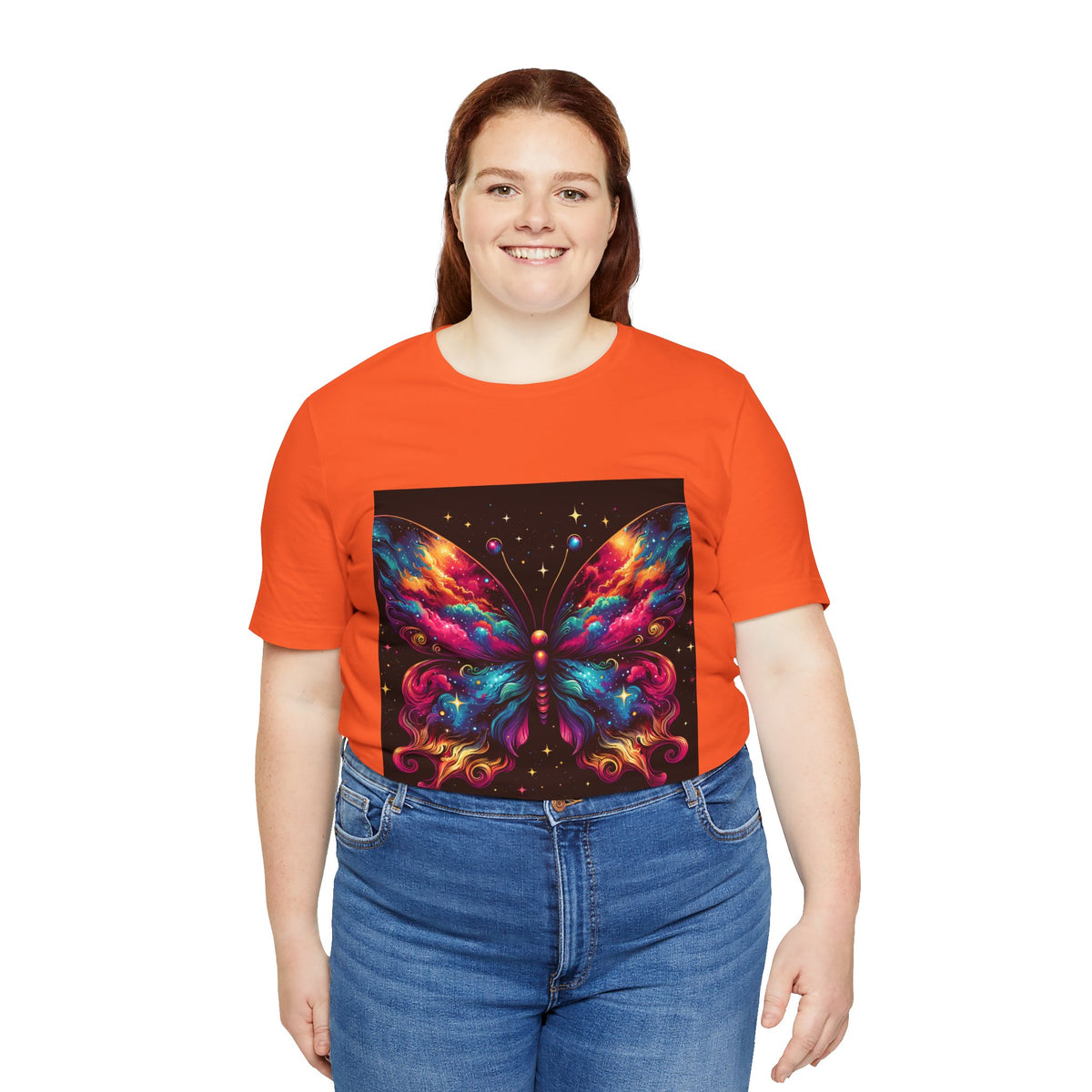 Vibrant Butterfly Art Tee | Colorful Graphic Top, Butterfly Lover