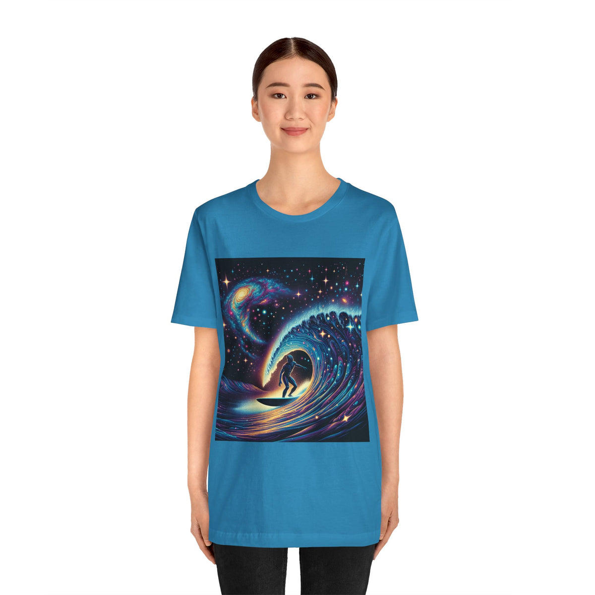 Cosmic Wave Tee Graphic Tee, Galaxy Art T-Shirt