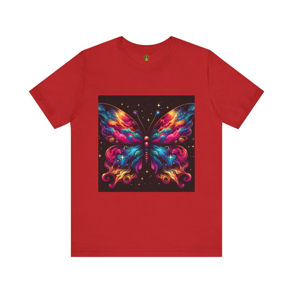 Vibrant Butterfly Art Tee | Colorful Graphic Top, Butterfly Lover