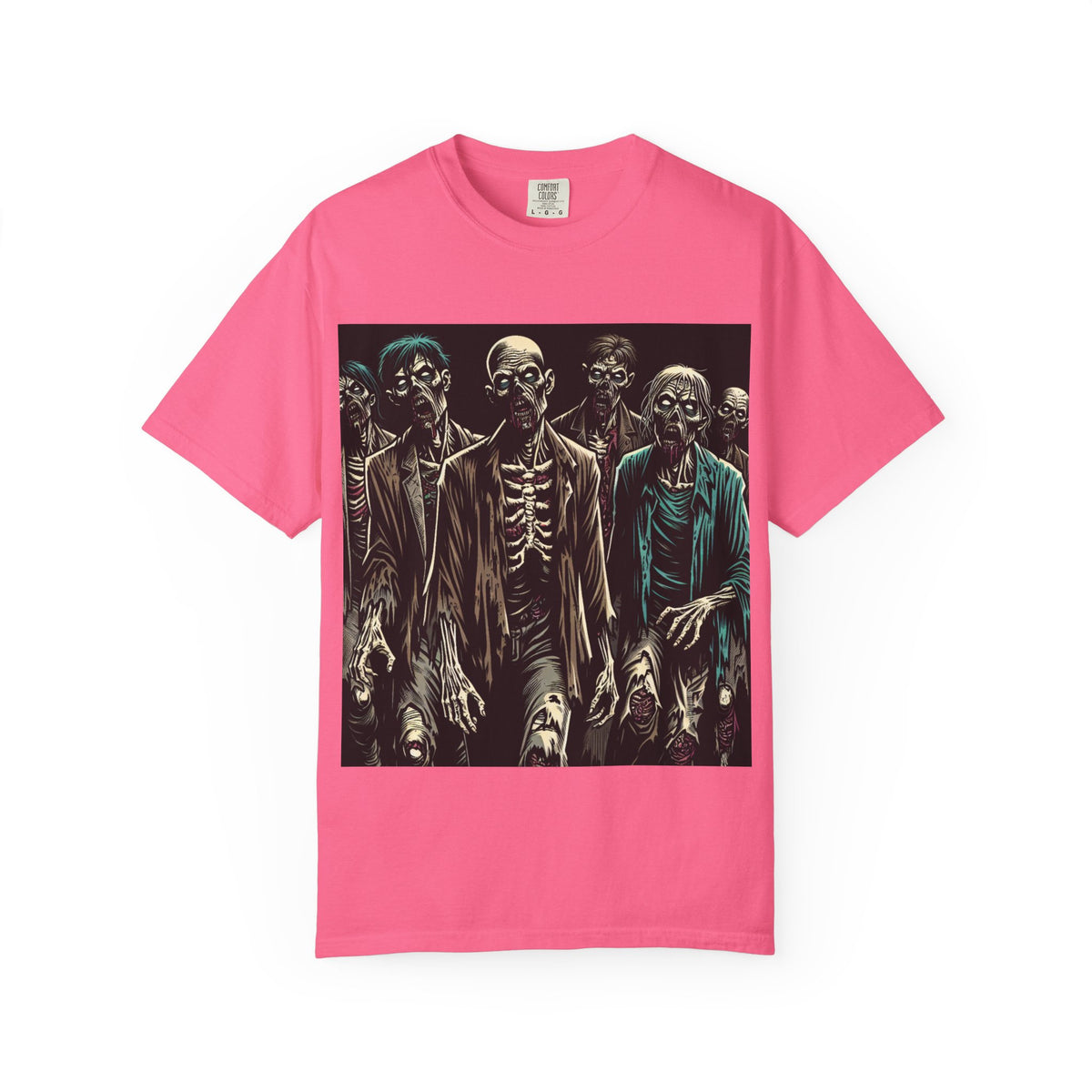 Zombie-Themed Garment-Dyed T-Shirt
