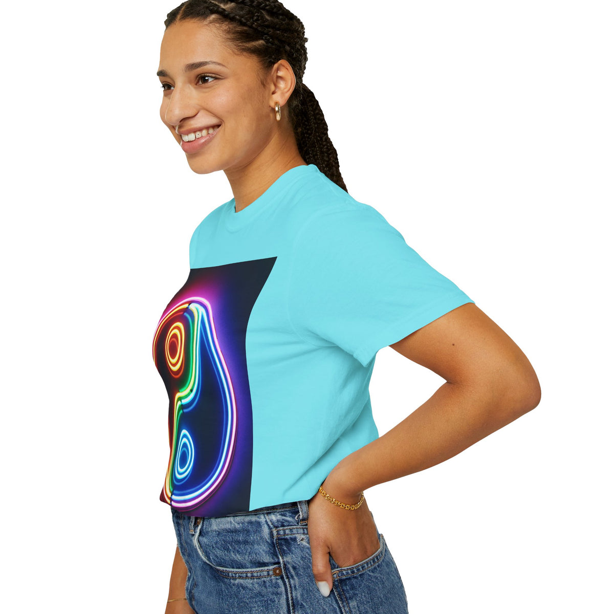 Yin Yang Neon T-Shirt - Colorful Garment-Dyed Tee