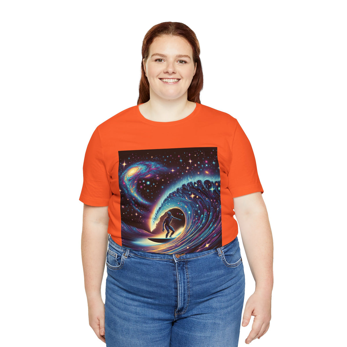 Cosmic Wave Tee Graphic Tee, Galaxy Art T-Shirt