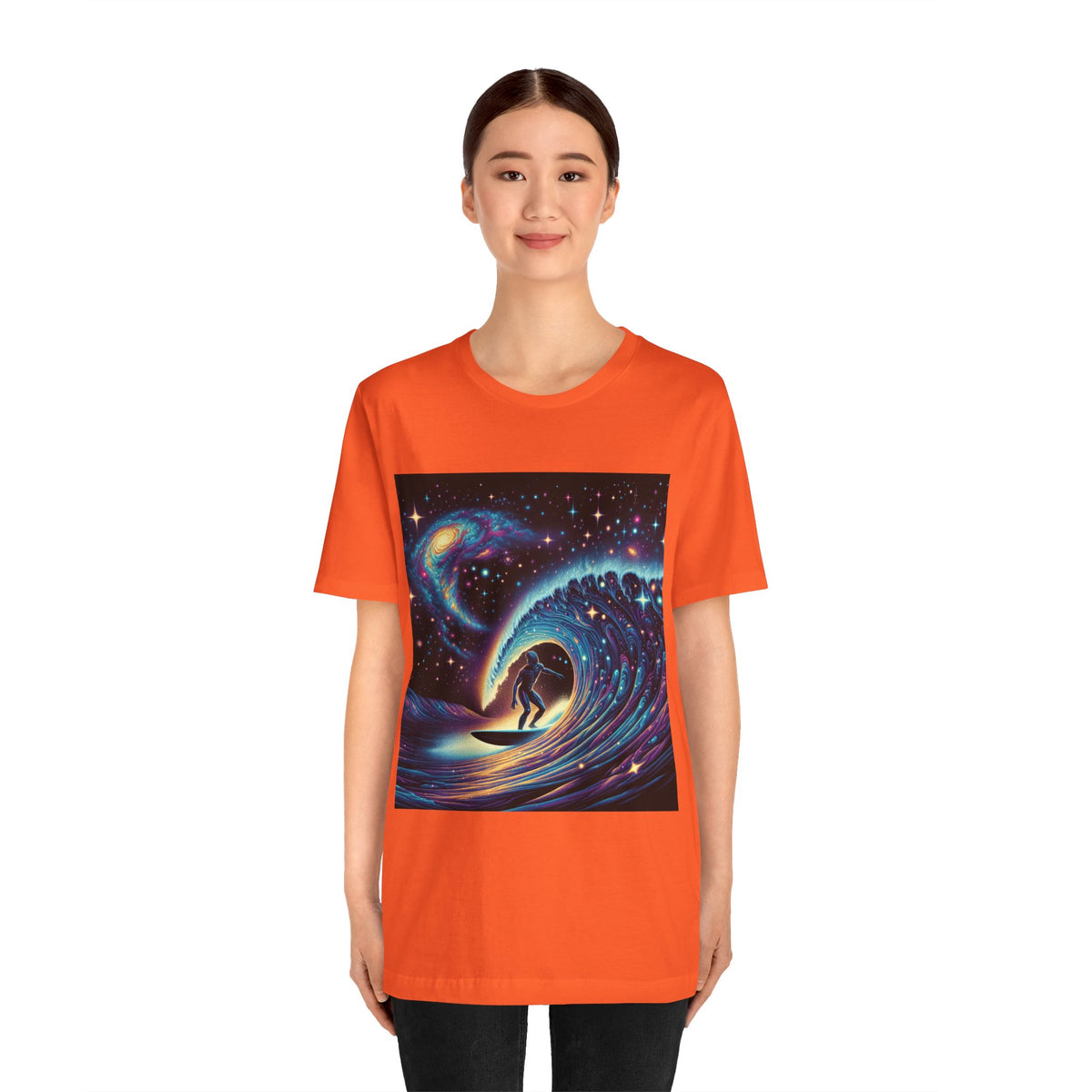 Cosmic Wave Tee Graphic Tee, Galaxy Art T-Shirt