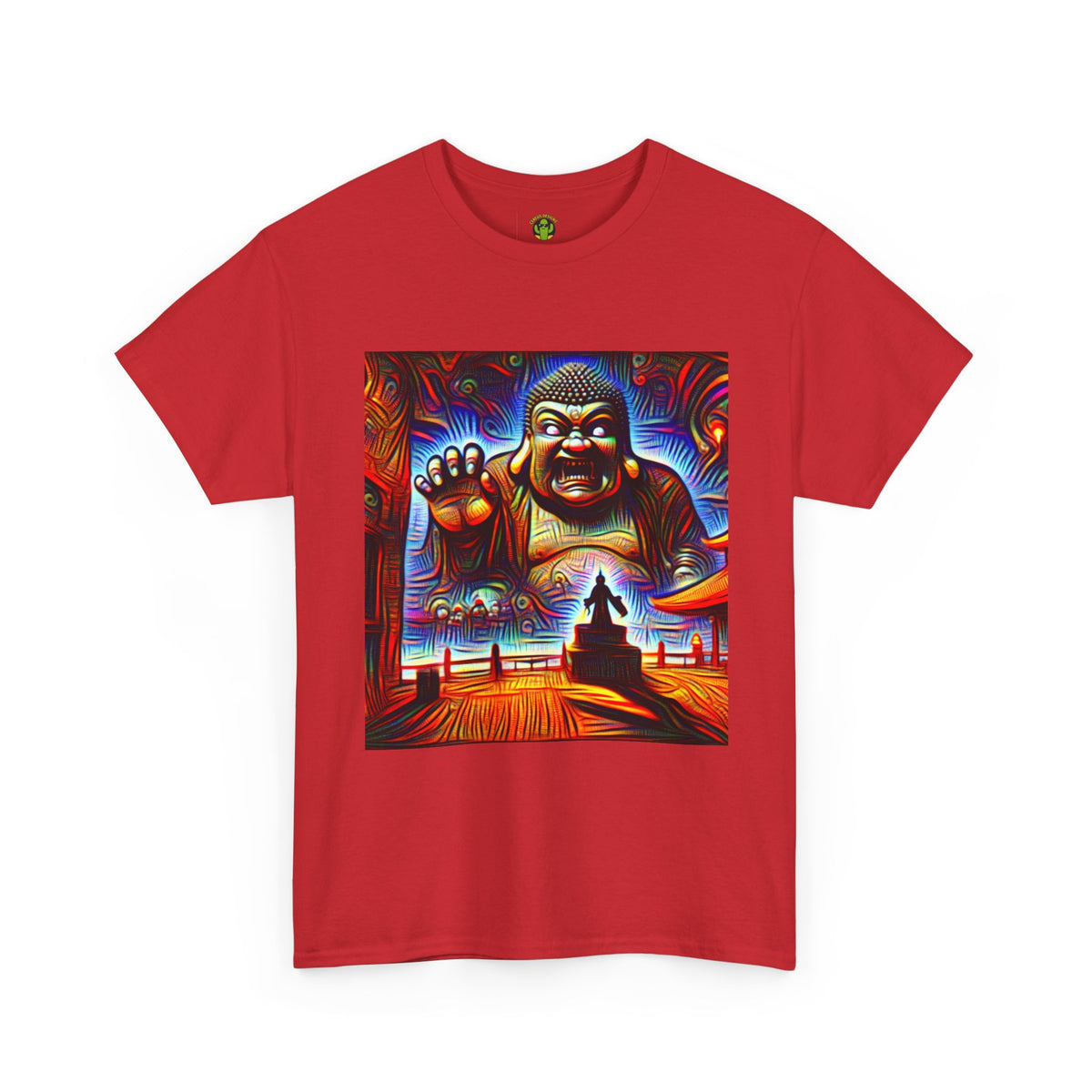 Colorful Buddha Tee, Spiritual T-Shirt, Mindfulness, Graphic Cotton