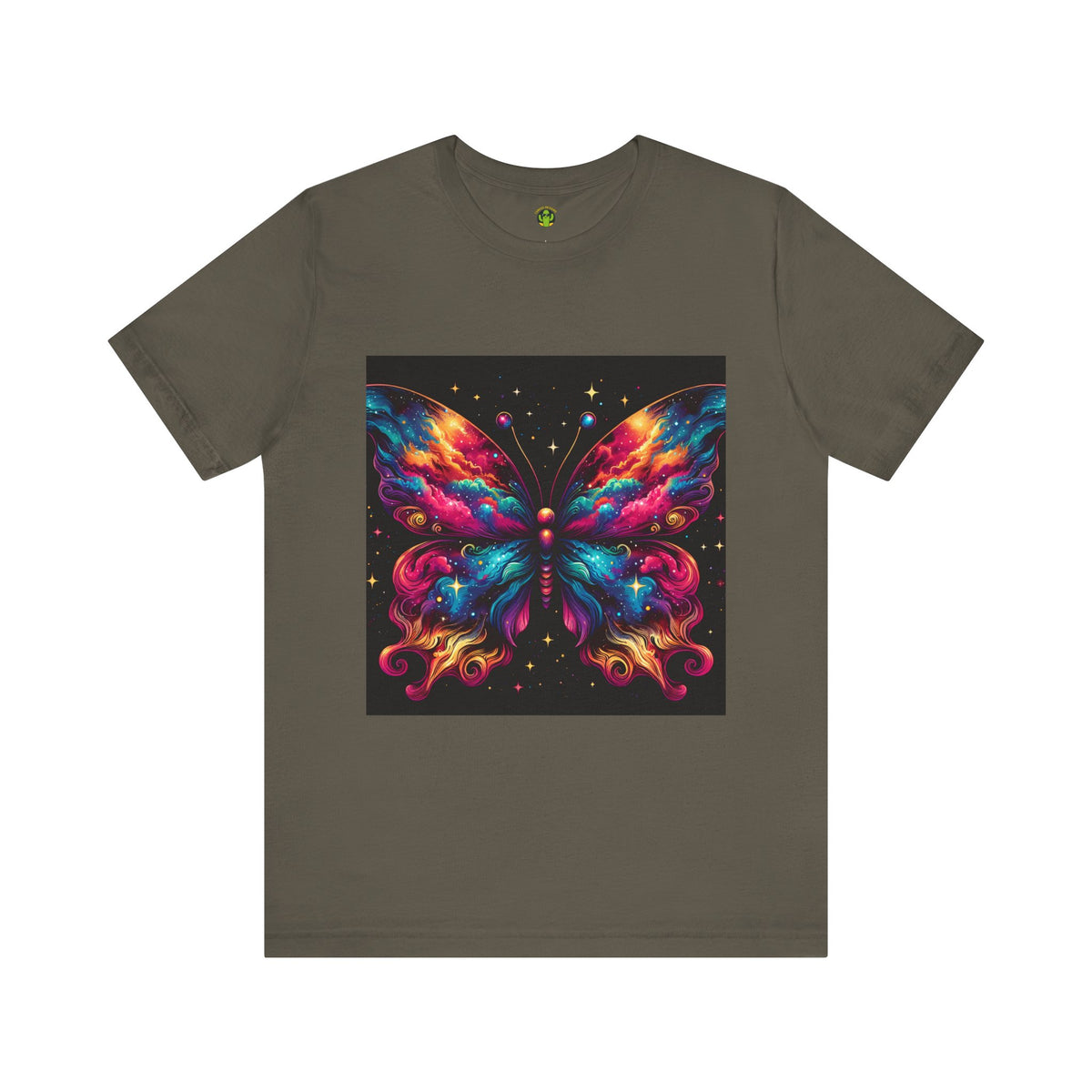 Vibrant Butterfly Art Tee | Colorful Graphic Top, Butterfly Lover