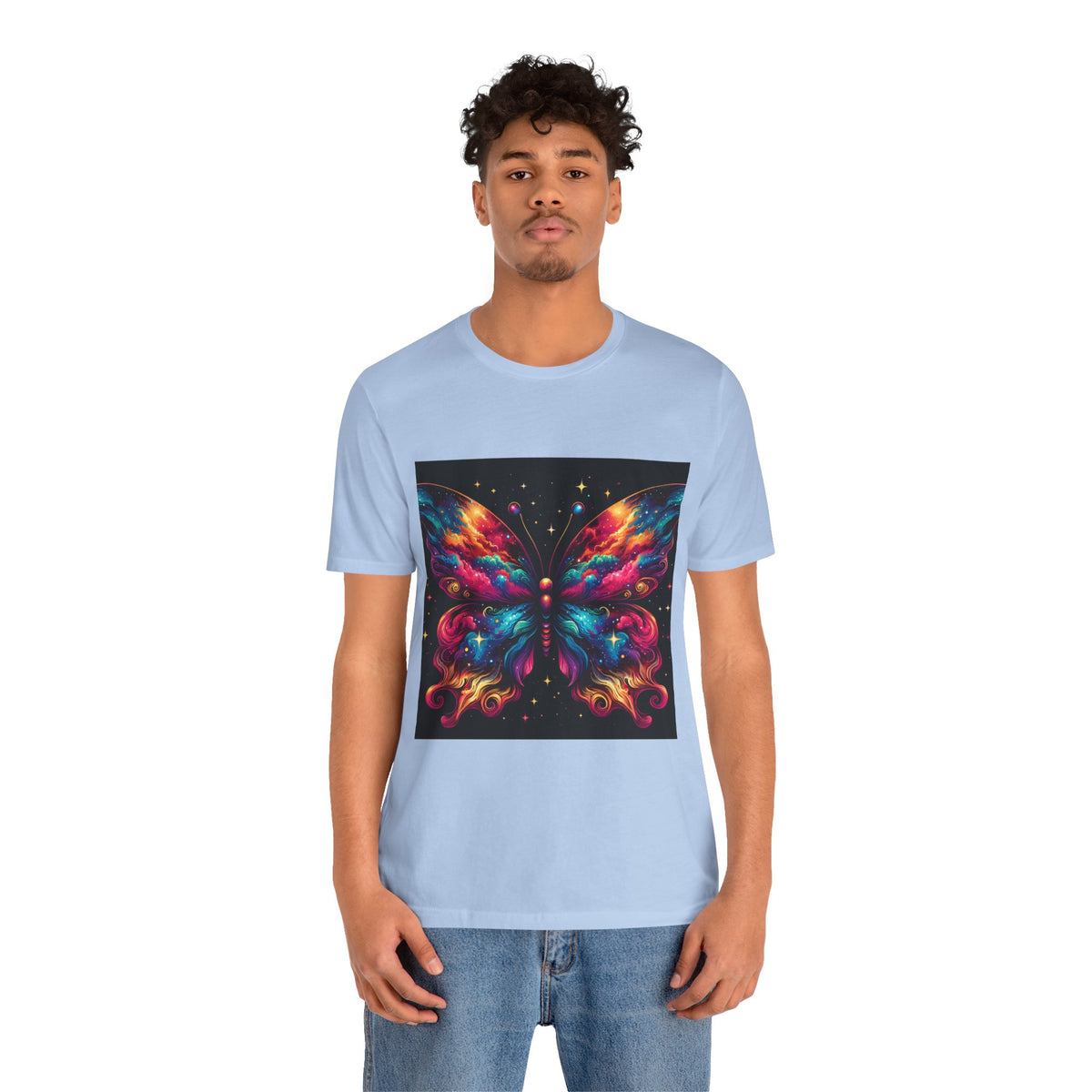 Vibrant Butterfly Art Tee | Colorful Graphic Top, Butterfly Lover